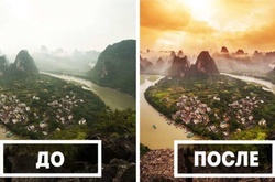 Как выглядят знаменитые места до и после обработки в фотошопе