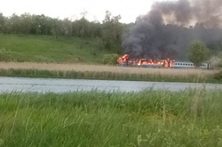У Немирівському районі загорівся пасажирський потяг «Вінниця - Гайворон»