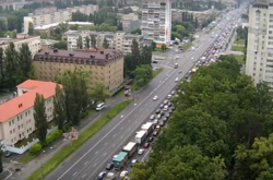 На проспекті Перемоги зафіксовано найпотужніші затори
