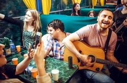 Группа С.К.А.Й сыграла концерт в киевском трамвае