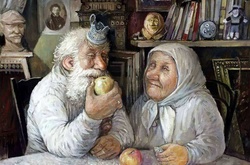 Деревенские старички в душевных картинах уральского художника Леонида Баранова