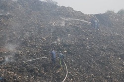 Рятувальники локалізували пожежу на Грибовицькому сміттєзвалищі