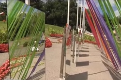 На Співочому полі створили виставку квітів «Місто майбутнього»