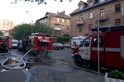 Вогнем у Солом’янському райсуді пошкоджено меблі та стіни