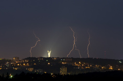 Сьогодні в Києві очікується гроза