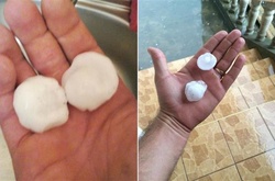 На Закарпатті випав град розміром з яйце