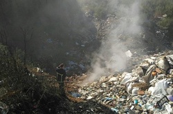 У Миколаївській області горіло сміттєзвалище