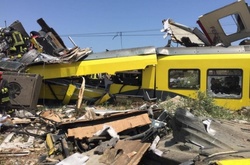 Кількість загиблих в катастрофі на залізниці в Італії зросла до 23 людей