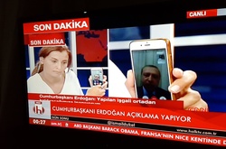 Ердоган виступив вперше після початку держперевороту в країні