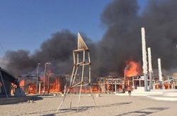 В окупованому Криму згоріли будівлі «Казантипу»