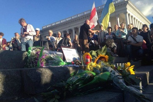 На Майдані вшанували пам'ять Павла Шеремета