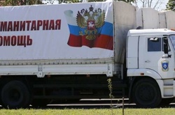 На Донбас прибуло 54 напівпорожні фури російського «гумконвою» – прикордонники 