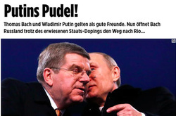 Німецьке видання назвало президента МОК «пуделем Путіна»