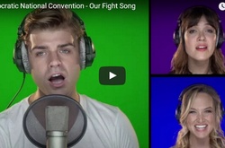  Ева Лонгория, Джейн Фонда и другие звезды спели в поддержку Хиллари Клинтон