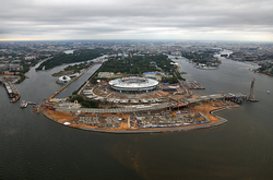 Стадіон «Газпрому» у Санкт-Петербурзі йде під воду