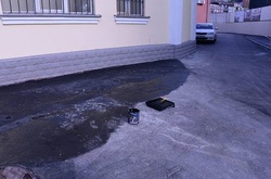 У Харкові до приїзду Порошенка пофарбували асфальт 