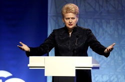 Президент Литви Ґрібаускайте українською мовою привітала Україну з Днем Незалежності