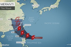 На Тайвань насувається руйнівний тайфун 
