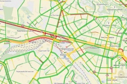 Затори у місті сягнули шести балів