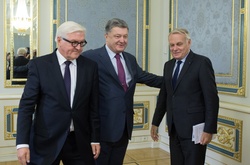Порошенко зустрівся із міністрами закордонних справ Німеччини і Франції