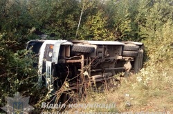 На Закарпатті перекинувся автобус із пасажирами