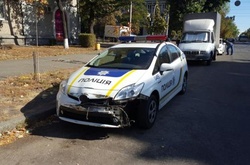 У столиці знову розбився поліцейський «Пріус»