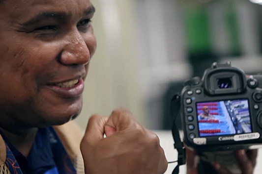 41-летний бразилец стал первым незрячим фотографом, снимавшим Паралимпиаду