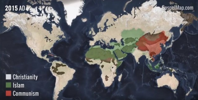 Як поширювалося християнство на карті світу протягом 2000 років