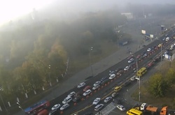 Дорожні камери вранці зафіксували на дорогах столиці 55 заторів