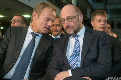 Голова Європейської ради Дональд Туск і президент Європарламенту Мартін Шульц