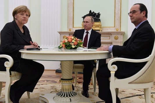 Путін, Олланд і Меркель обговорили Україну та Сирію