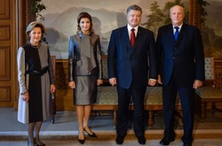 Порошенко зустрівся з Королем Норвегії Гаральдом V