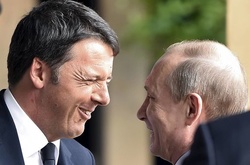  Прем’єр-міністр Італії Маттео Ренці та президент Росії Володимир Путін/ Reuters 