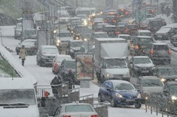 За годину снігопад спровокував у Києві 170 ДТП 