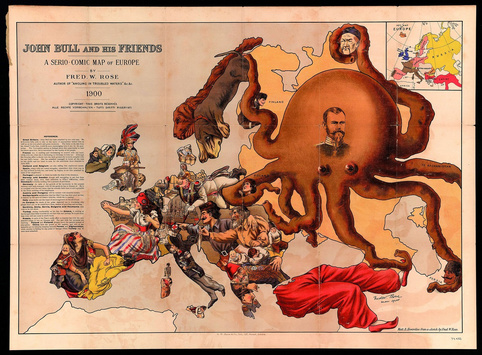 Вражаючі старовинні символічні карти Європи. Фотогалерея
