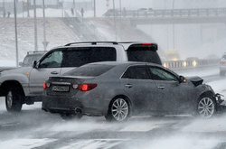 Москву засипало снігом