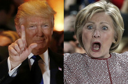 Трамп та Клінтон
