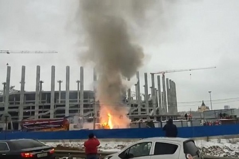 У Росії на будівництві стадіону до ЧС-2018 сталася пожежа