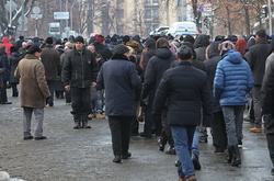 Мітинг «ошуканих вкладників» під Нацбанком завершився