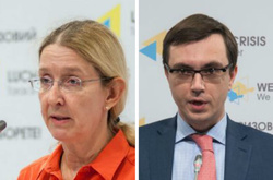 Уляна Супрун і Володимир Омелян