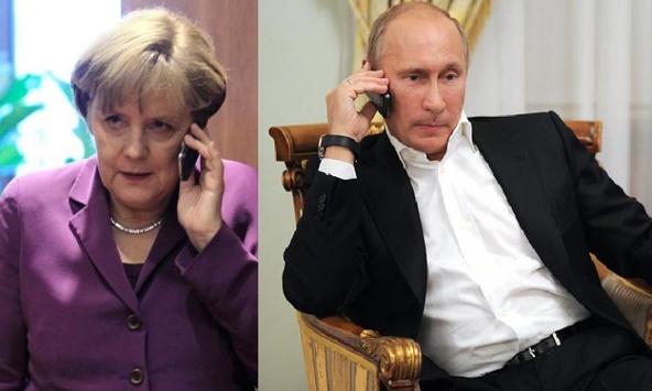 Путін поскаржився Меркель на Україну