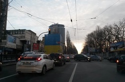 Затор на бульварі Тараса Шевченка