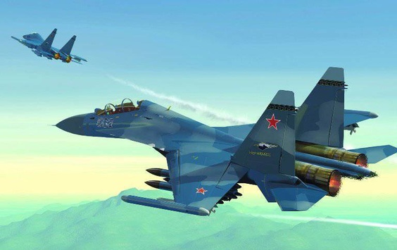 Російські окупанти підняли в небо над Кримом винищувачі Су-30