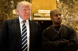 Канье Уэст перекрасился в блондина и встретился с Дональдом Трампом