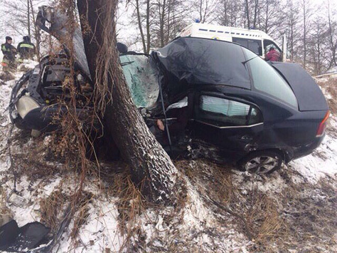 Opel злетів із дороги і в’їхав у дерево, загинув нацгвардієць