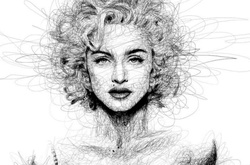 Оригинальные портреты знаменитостей, нарисованные обычной ручкой