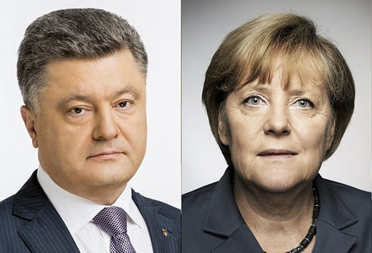 Порошенко повідомив Меркель про спробу наступу бойовиків на Донбасі