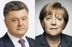 Петро Порошенко та Ангела Меркель