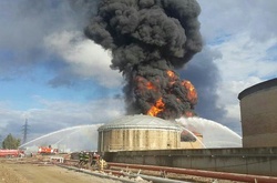 Пожежа на нафтозаводі в Хайфі