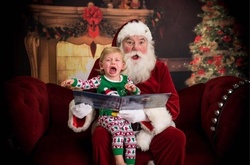 Американские фотографы показали, как дети реагируют на Санта Клауса